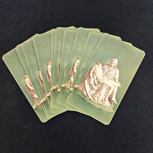 La Pieta Michelangelo Holy Cards Mater Dolorosa Virgin Mary of Sorrows 10pc Lot